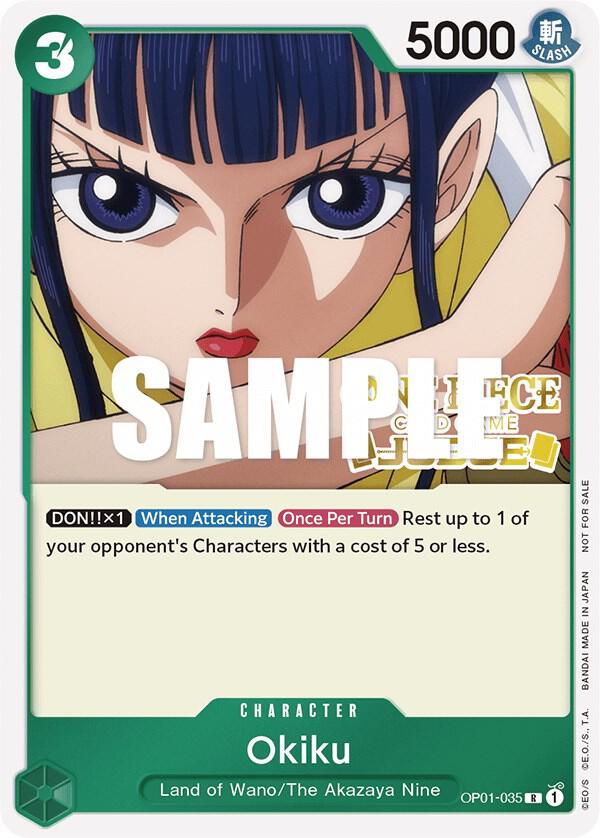 Okiku (Judge) - One Piece Promotion Cards - One Piece Card Game