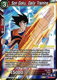 Son Goku, Daily Training card art