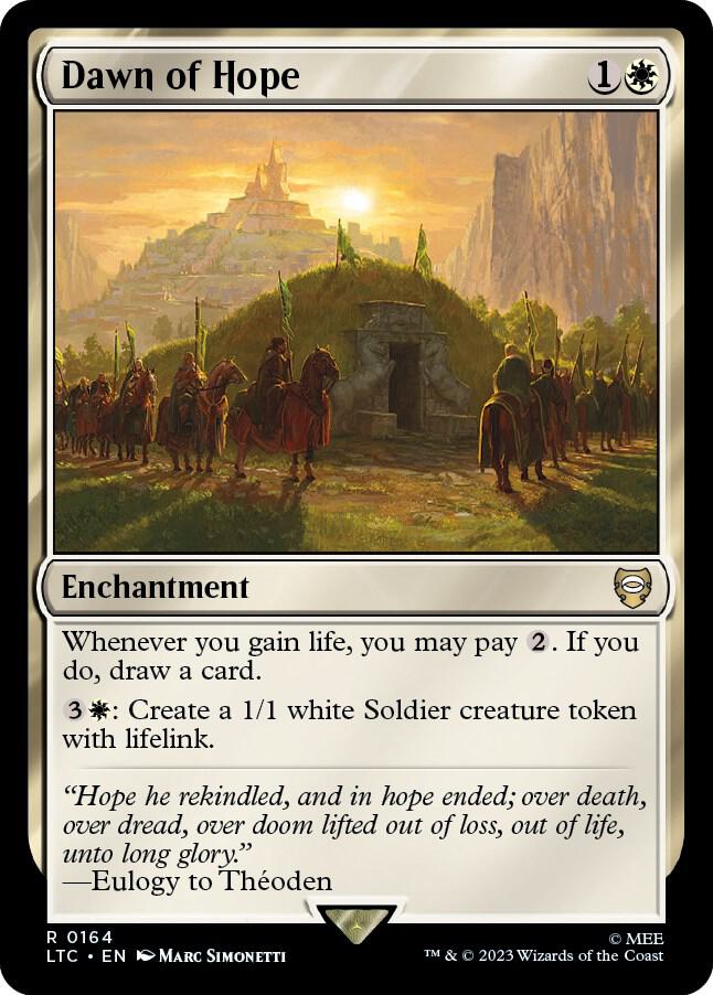 Dawn of Hope - Commander: The Lord of the Rings: Tales of Middle-earth - Magic:  The Gathering - TCGplayer.com