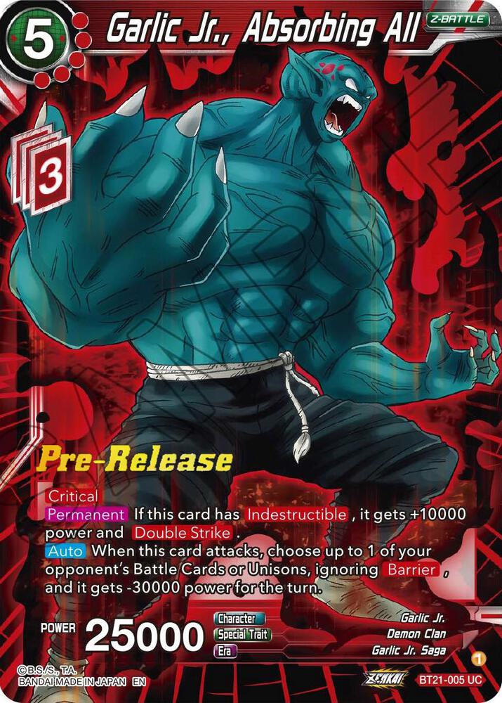 Garlic Jr., Absorbing All - Wild Resurgence Pre-Release Cards