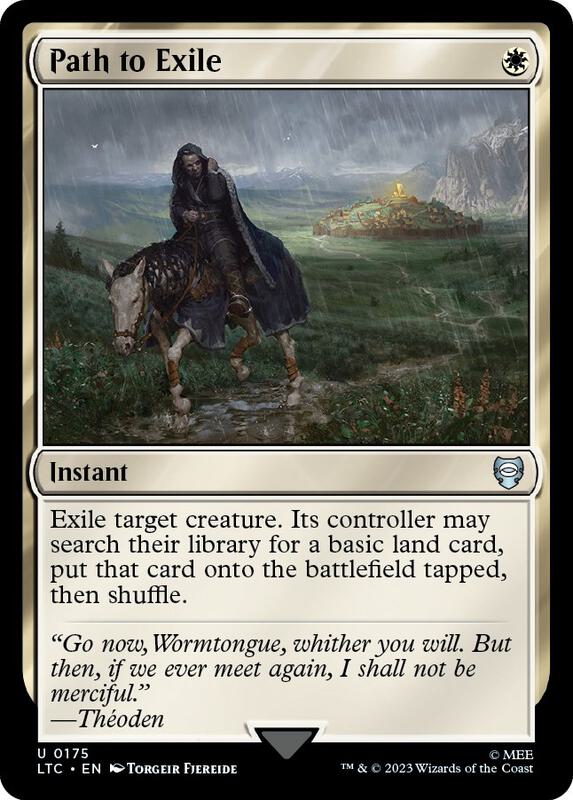 Swords to Plowshares Commander The Lord of the Rings Tales of