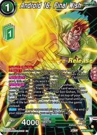 Android 16, Final Wish card art