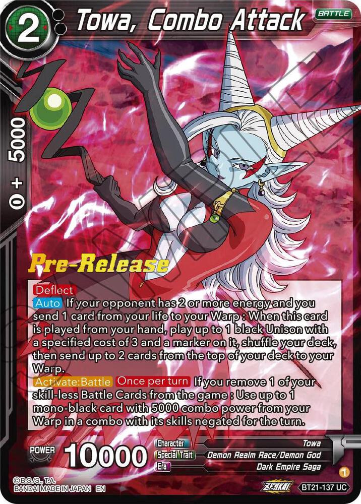 Towa, Combo Attack #BT21-137 — Wild Resurgence Pre-Release Cards