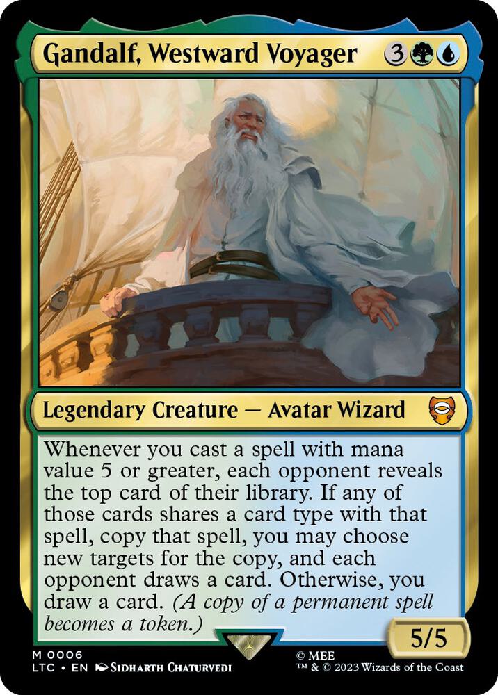 Gandalf, Westward Voyager - Commander: The Lord of the Rings