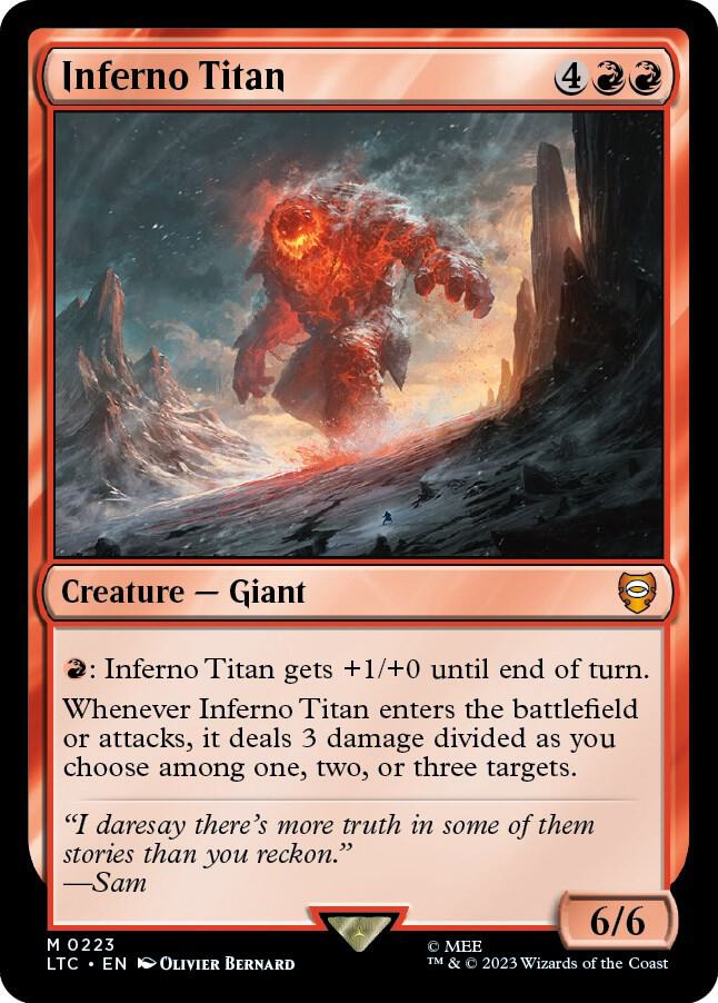 MAGIC 1mm Roial AG titan 105 INNER　中古 Inferno Titan - Commander: The Lord of the Rings: Tales of Middle