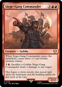 Siege-Gang Commander (Commander: The Lord of the Rings: Tales of Middle-earth)
