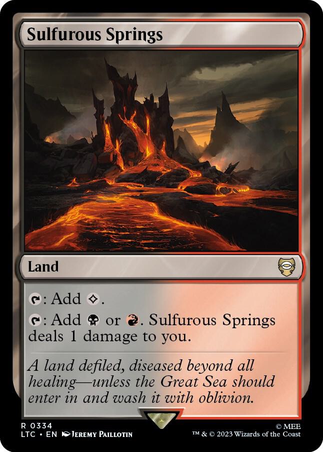 Sulfurous Springs - Commander: The Lord of the Rings: Tales