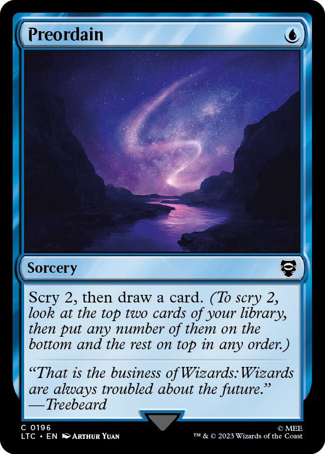 Preordain - Commander: The Lord of the Rings: Tales of Middle