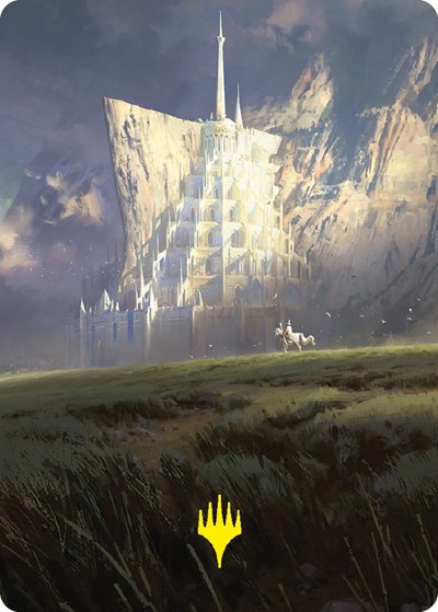 Minas Tirith Art Card (Gold-Stamped Signature)