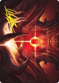 Sol Ring Art Card (Gold-Stamped Signature) (Art Series: Universes Beyond: The Lord of the Rings: Tales of Middle-earth)