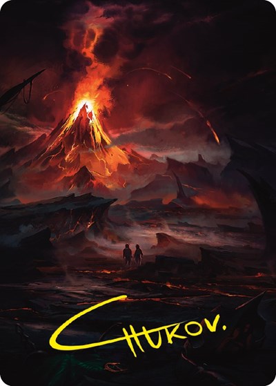 Valley of Gorgoroth Art Card (Gold-Stamped Signature)