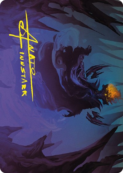 Sauron, the Necromancer Art Card (Gold-Stamped Signature)