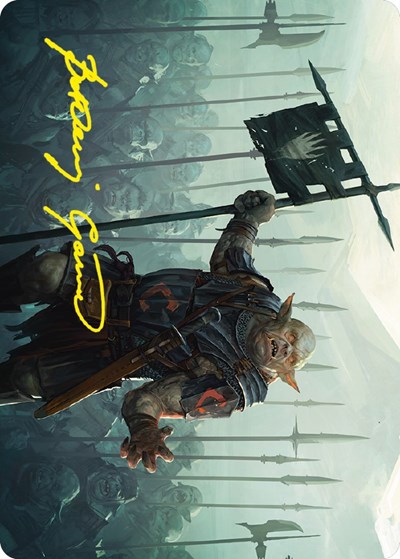 Ugluk of the White Hand Art Card (Gold-Stamped Signature)