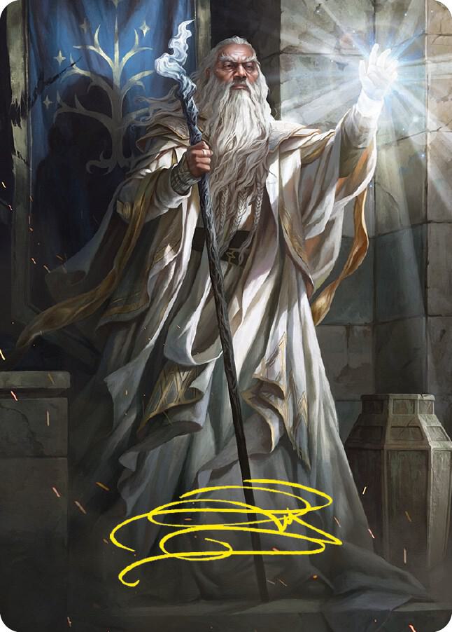 Gandalf the White Art Card (Gold-Stamped Signature) - Art Series