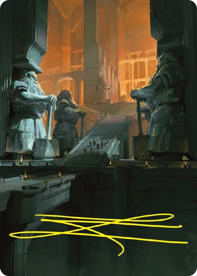 Mines of Moria Art Card (Gold-Stamped Signature)