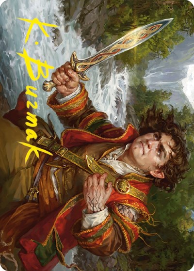 Frodo Baggins Art Card (16/81) (Gold-Stamped Signature)
