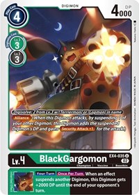 BlackGargomon - Alternative Being Booster - Digimon card