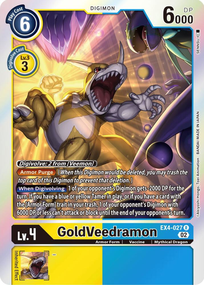 GoldVeedramon - Alternative Being Booster - Digimon Card Game