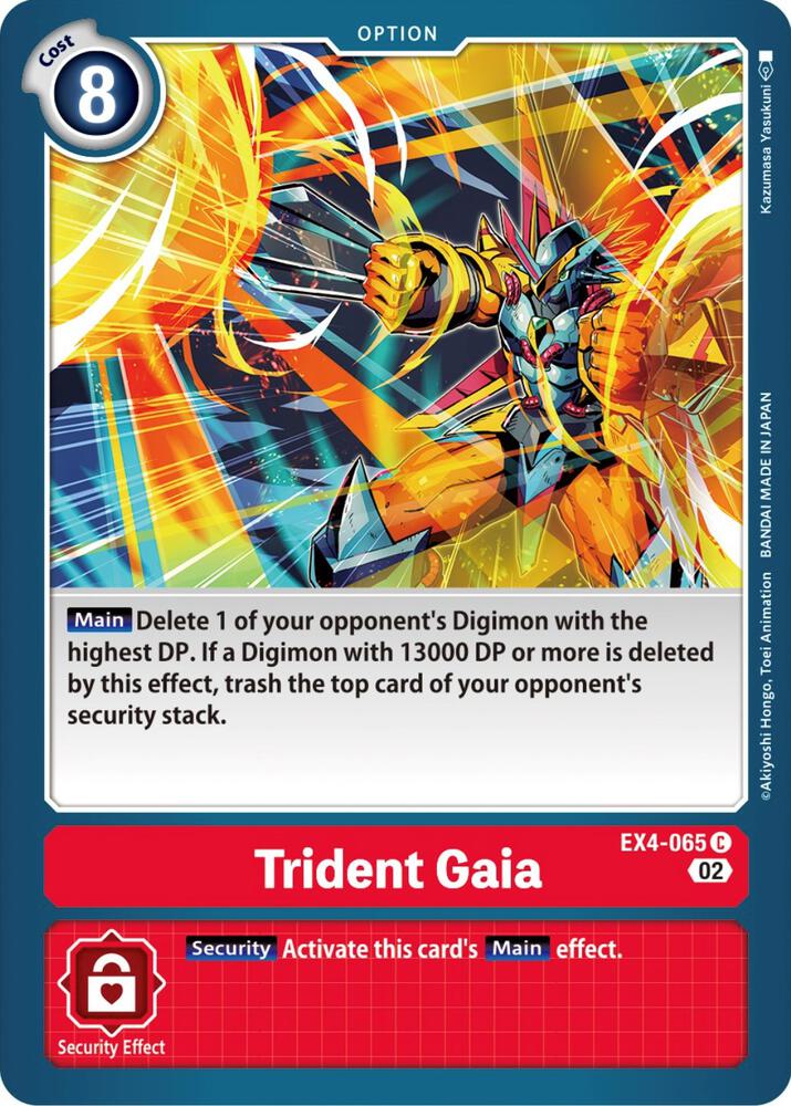 Trident Gaia - Alternative Being Booster - Digimon Card Game