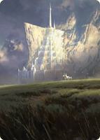 mtg lord of the rings art cards Amazon.com: Magic: Gathering The The Rings: Tales of Middle-Earth Scene Box Minas Tirith Art Card -