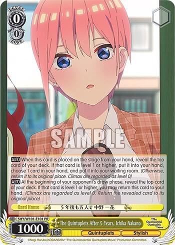 The Quintuplets After 5 Years, Ichika Nakano