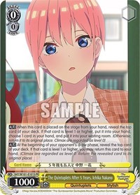 The Quintuplets After 5 Years, Ichika Nakano (Foil) (5HY/W101-E101S) card