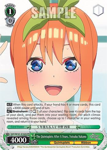 The Quintuplets After 5 Years, Yotsuba Nakano (Foil)