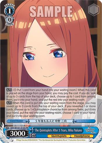 The Quintuplets After 5 Years, Miku Nakano
