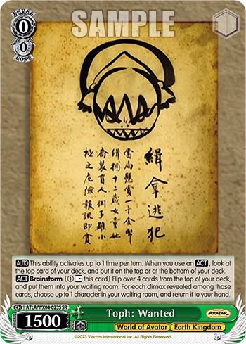 Toph: Wanted (SR)