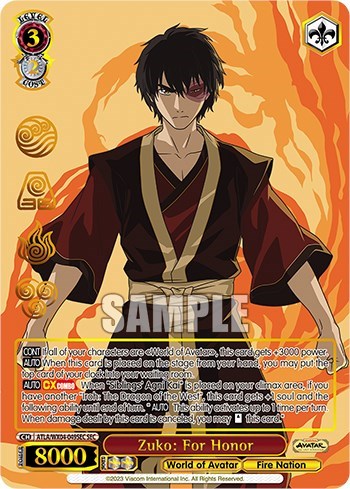 Zuko: For Honor (SEC) card