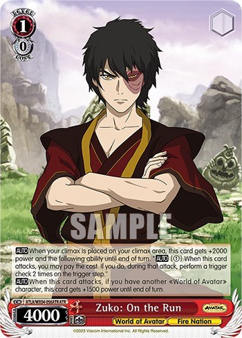 Zuko: On the Run (ATR) card