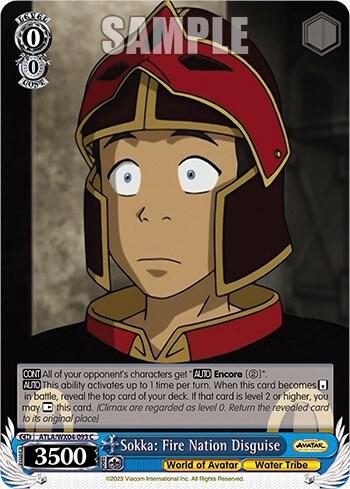 Sokka: Fire Nation Disguise