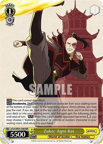 Zuko: Agni Kai (RRR) card