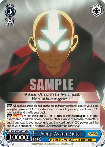 Aang: Avatar State - Avatar: The Last Airbender - Weiss Schwarz
