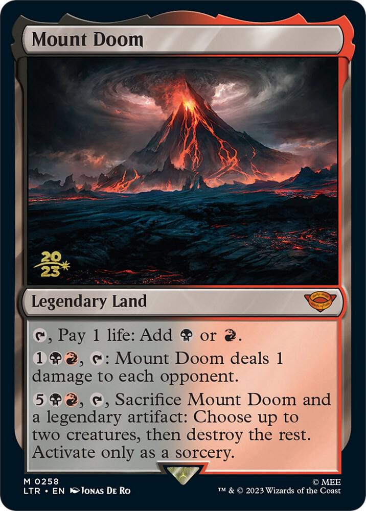 ☆m13006 LTR 709 銀幕　foil 滅びの山/Mount Doom Mount Doom - Prerelease Cards - Magic: The Gathering - TCGplayer.com