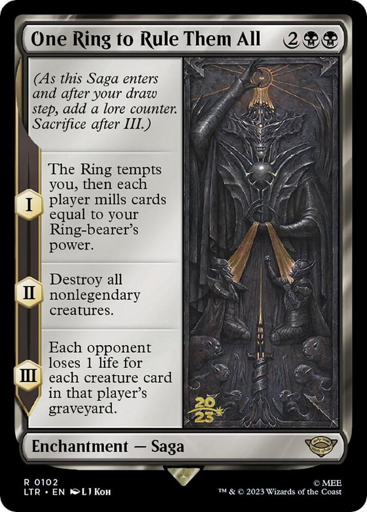 One Ring to Rule Them All - Prerelease Cards - Magic: The Gathering
