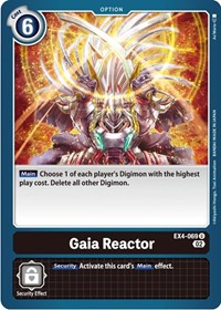 Gaia Reactor - Alternative Being Booster - Digimon card