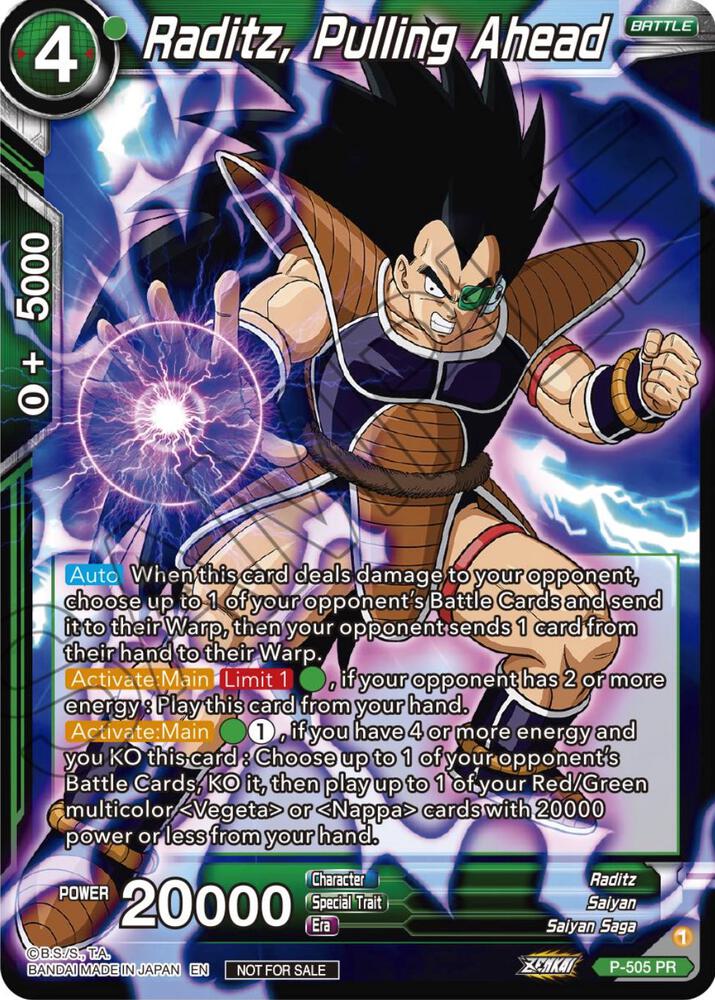 Raditz, Pulling Ahead (Zenkai Series Tournament Pack Vol.4