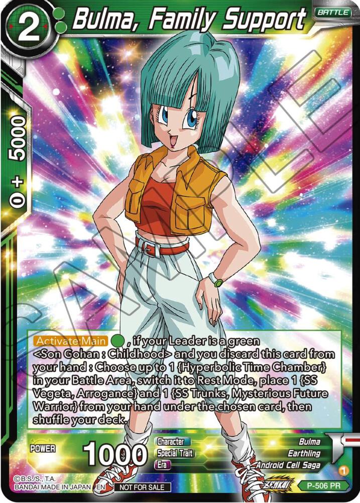 Bulma, Family Support (Zenkai Series Tournament Pack Vol.4