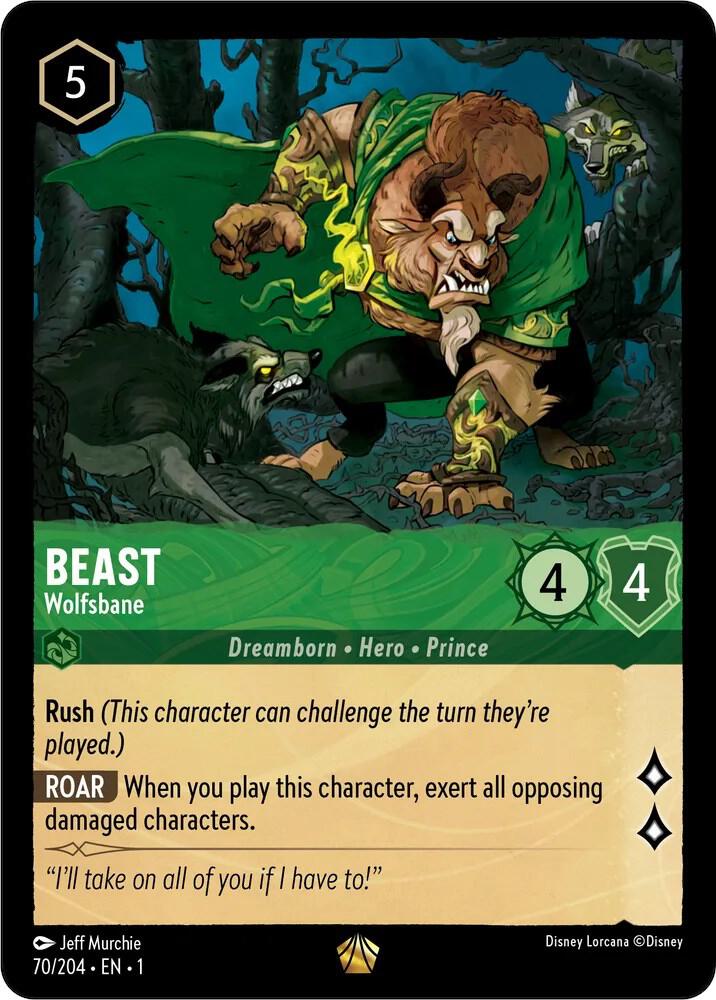 Beast - Wolfsbane - The First Chapter - Disney Lorcana