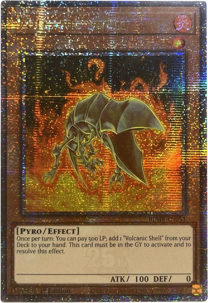 Volcanic Shell (Quarter Century Secret Rare) - Battles of Legend