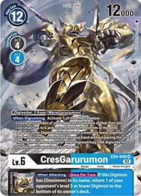 CresGarurumon (Alternate Art) - Alternative Being Booster - Digimon card