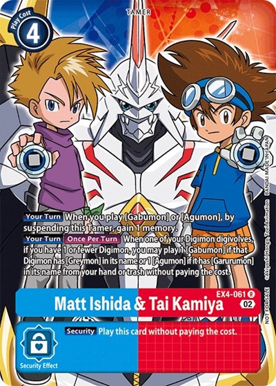 Matt Ishida & Tai Kamiya (Alternate Art) Alternative Being Booster card price