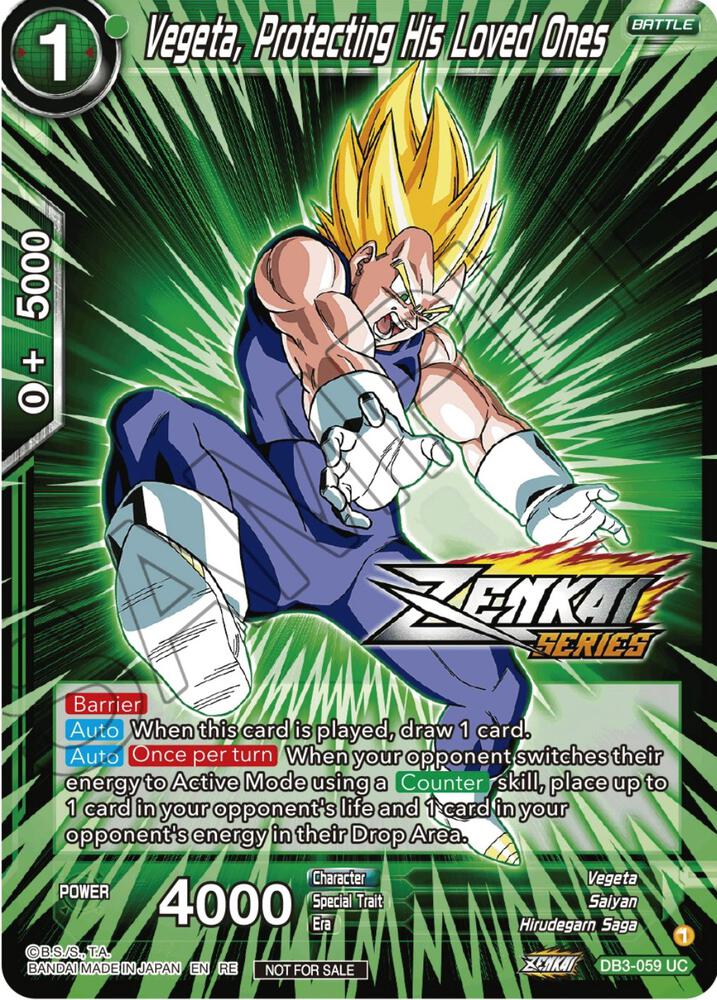 Vegeta, Protecting His Loved Ones (Event Pack 12) - Tournament