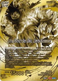 Son Goku // Ultra Instinct Son Goku, Limits Surpassed (Championship 2023 Golden Card Vol.2, Version 2) card art