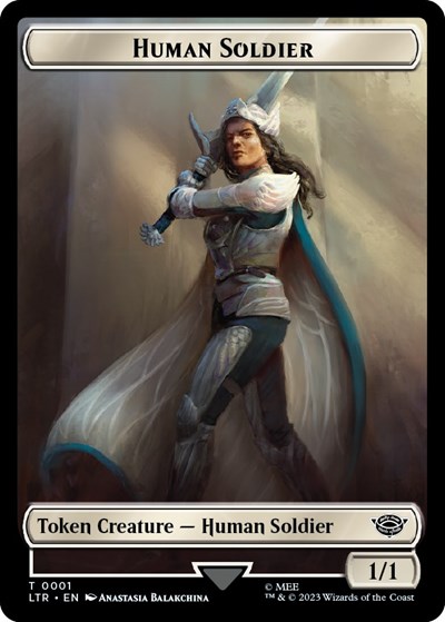 Human Soldier (0001) // Food (0010) Double-Sided Token