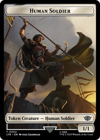 Human Soldier (0002) // Food (0010) Double-Sided Token