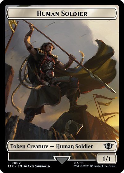 Human Soldier (0002) // Food (0011) Double-Sided Token