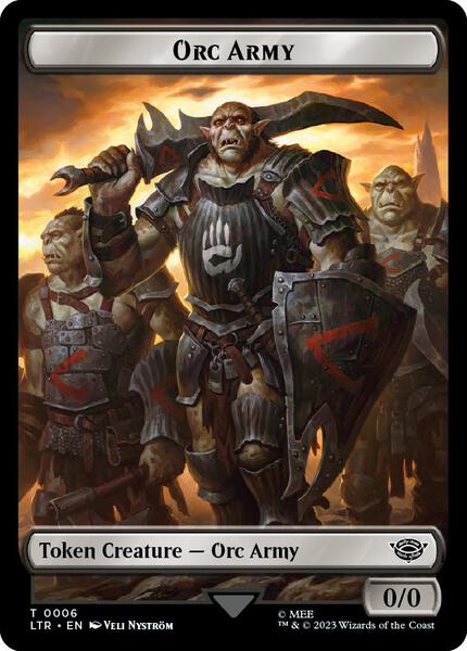 Orc Army (0006) // Food (0010) Double-Sided Token - Universes