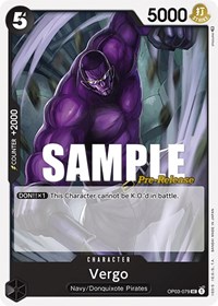 Vergo (Pillars of Strength Pre-Release Cards)